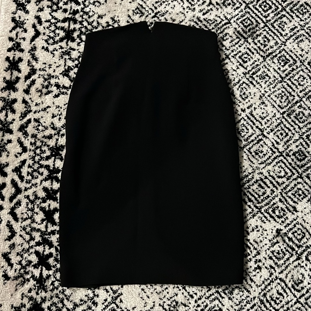 Zara high notched waist zipper slit pencil skirt